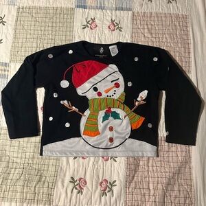 Michael Simon girls snowman top